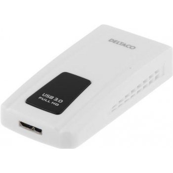 DELTACO adaptér z USB 3.0 na DVI