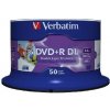 Verbatim DVD+R DL / 8.5 GB / 8x / Wide Inkjet Printable / 50ks spindle (43703)