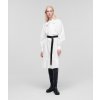 Karl Lagerfeld Pleated Hem Shirt Dress biela