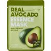 Farmstay Real Avocado Essence Mask Vyživujúca a upokojujúca maska s extraktom z avokáda 23 ml/1 ks