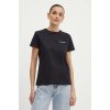 Bavlnené tričko Karl Lagerfeld dámske, čierna farba, 245W1714 XS