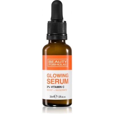 Beauty Formulas Glowing 2% Vitamin C rozjasňujúce pleťové sérum 30 ml