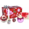 Bomb Cosmetics XOXO kúpeľové maslo 50 g + kúpeľové maslo 30 g + kúpeľové maslo 160 g + kúpeľová bublina 160 g + glycerínové mydlo 100 g, kozmetická sada