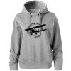 Still Plays With Planes - Oversized mikina dámská Moon - kratšia + širšia - XL ( Tmavosivý melír )