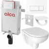 Alcadrain Sada modul na stenu, Jika WC, sedadlo a tlačidlá M570, biela lesk KAE126 1 set