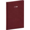 NOTIQUE Týždenný diár Balakon 2026, bordový, 15 x 21 cm - neuvedený autor