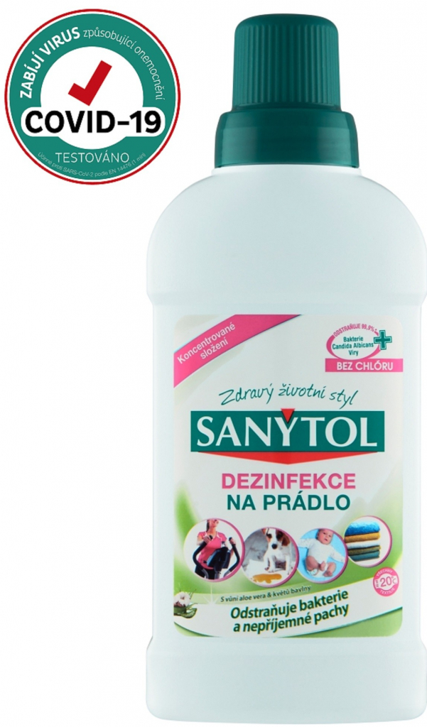 Sanytol dezinfekce na prádlo aloe vera a květy bavlny 500 ml