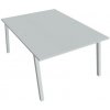 Hobis Pracovný stôl UNI A, 120x75,5x160 cm, sivá/sivá