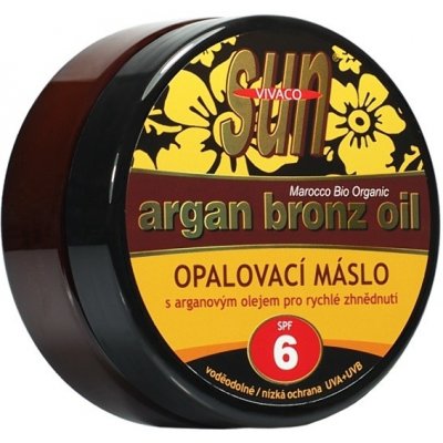 Vivaco SUN Argan oil opaľovacie MASLO SPF 6 s arganovým olejom pre rýchle zhnednutie\s200 ml
