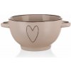 Miska 14cm HEART BIEŽ keramická