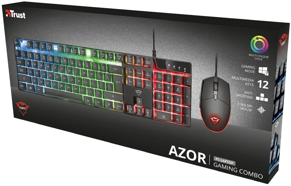 Trust GXT 838 Azor Gaming Combo (keyboard with mouse) 23472 od 22,69 € -  Heureka.sk