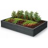 Prosperplast Vyvýšený záhon BASE WOODY antracit 149,2 cm