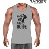 Pánske tielko RANGER® - motív Cyklistika 02 XL Svetlošedá