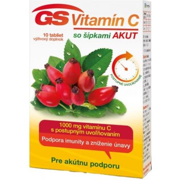GS Vitamin C 1000 + šípky Akut 10 tabliet od 1,99 € - Heureka.sk