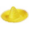 SOMBRERO ŽLTÉ POMPÓNY 50 CM