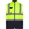 Yoko Reflexná zateplená vesta HV005 Hi-Vis Yellow L