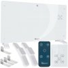GEKO Biely sklenený konvektor s LCD displejom, diaľkovým ovládaním a WiFi 2500 W (1)