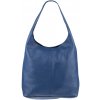 NovaKabelka.sk Camila Blu kožená talianska kabelka modrá