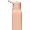 Neon Kactus detská silikonová láhev 340 ml - růžová