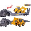 Auto nákladné 30 cm na zotrvačník na batérie so zvukom + bager 13 cm na zotrvačník - mix variant či farieb