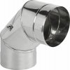 PRODMAX Nerezové komínové koleno s revíznym (čistiacim) otvorom 90° - priemer 220 mm, hrúbka steny rúry 0,6 mm, dymovod - jednoplášť