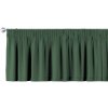 Dekoria Krátky záves na riasiacej páske, zelená, 130 x 40 cm, Cotton Panama, 702-06