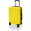 AVANCEA Škrupinový cestovný kufor DE2708 žltý S 55x38x25 cm