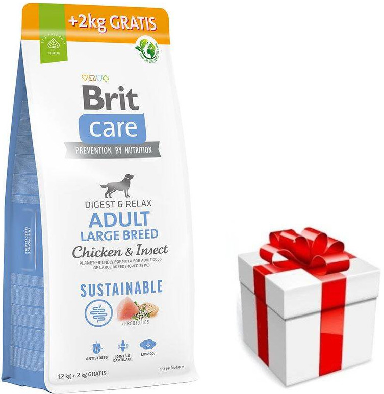 Brit Care Sustainable Adult Large Breed Chicken & Insect 14 kg