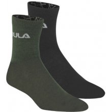Bula ponožky 2PK Wool Sock 2 páry v balení čierna/zelená