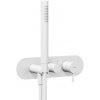 Sprchová a vaňová batéria Ravak Espirit so sprchovacím setom Biela matná X070250