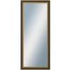 DANTIK - Zrkadlo v rámu, rozmer s rámom 60x140 cm z lišty ZVRATNÁ čiernozlatá plast (3071)