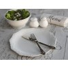 Chic Antique Porcelánový jedálenský tanier s čipkou Provence lace 27cm
