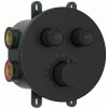 Sapho Smart Select Dvojcestná termostatická batéria, čierna matná RP032B