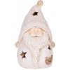 MagicHome Postavička Vianoce Santa guľa keramika 30 cm