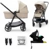 Kinderkraft KINDERKRAFT - Kombinovaný kočík 4v1 NEWLY Classic beige + autosedačka MINK PRO AG0892 + záruka 3 roky zadarmo + záruka 3 roky zadarmo