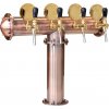 Varia-Plus Výčapný stojan T4 medený komplet kohúty pákové medailóny štandard dochladenie