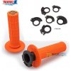Torc1 DEFY LockOn gripy 1/2waffle soft 2T, oranžová