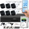 DAHUA zostavy Dahua monitorovacia súprava XVR 1TB 6x 5MPx 2,8 mm rohové kamery