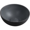 Sapho Small - Umývadielko na dosku, priemer 26 cm, bez prepadu, antracit MR26016