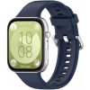eses Silikónový remienok pre Huawei Watch Fit 3, 4 a 4 Pro - Tmavo modrý
