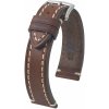 Kožený remienok Hirsch Liberty XL 10920210-2, hnedý, teľacia koža, dĺžka XL, Quick Release 20 mm