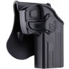 Amomax Opaskové polymérové puzdro pre CZ 75D Compact, Taurus 24/7 - čierna