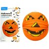 LUMA Halloween papierový lampión - guľa, priemer 25cm, motív usmiata tekvica