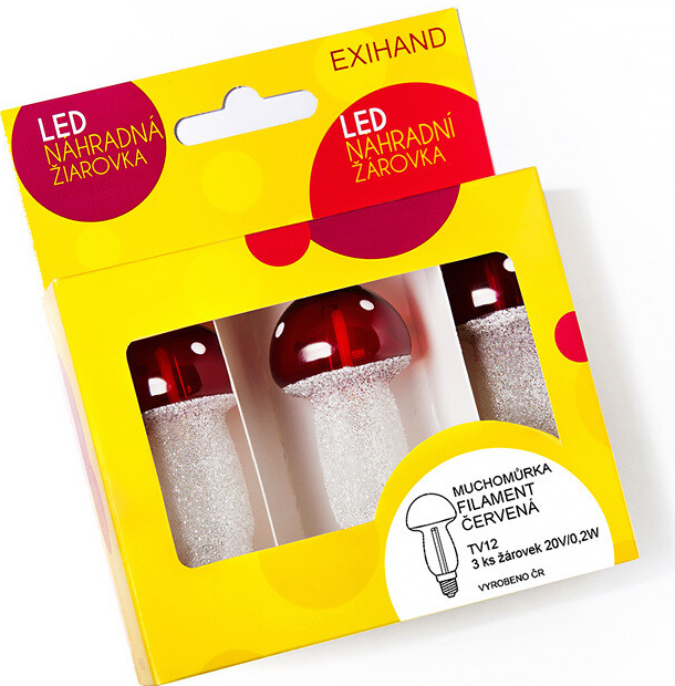 Žiarovka vianočná Exihand HRÍBIK LED (3blister)