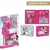 Umelecká sada Minnie Disney Junior pastelky fixky farby nálepky