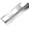 SP21 schodová lišta T ACARA, STEP, nerez lesk V2A, 11+13 mm, 3 m