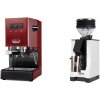 Gaggia New Classic EVO, red + Eureka Mignon Zero, BL white