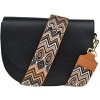 NovaKabelka.sk Ramona Nera s prídavným popruhom XXI kožená talianska crossbody kabelka čierna