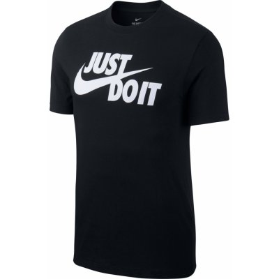 Pánske tričko s krátkym rukávom Nike NSW TEE JUST DO IT SWOOSH čierne AR5006-011 - S