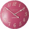 Nástenné hodiny London Arabic malinové